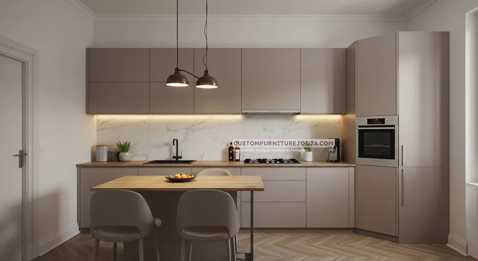 Jasa Pembuatan L shape Kitchen Set Jogja